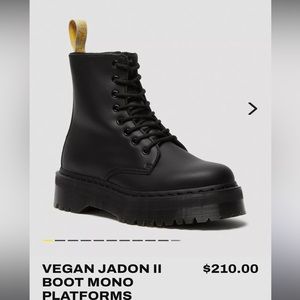 Dr. Martens vegan Jadon II Mono platform boots